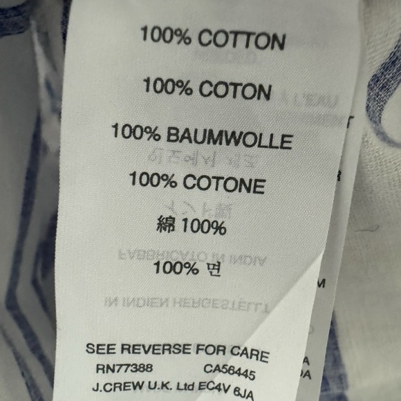 J.CREW Coastal Chic Mini Dress Split Neck Short Sleeve Women’s Sz Medium Summer - Picture 9 of 10